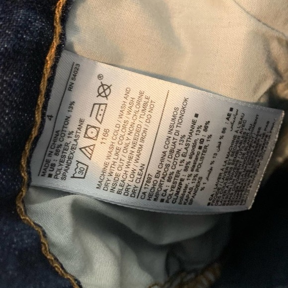 Old Navy Original Dark Wash Skinny Denim Jeans Size 4 - Picture 7 of 8